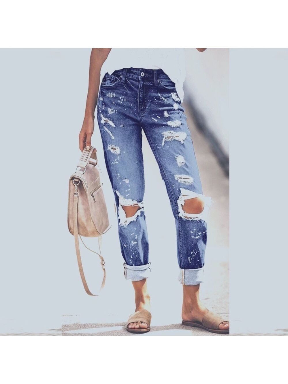 Distressed Denim Jeans - Picture 2 of 3